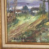 Oil Painting Canvas Country Path Landscape Nature Autumn LALLEMA