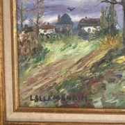 Oil Painting Canvas Country Path Landscape Nature Autumn LALLEMA