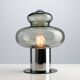 Space age chrome and glass table lamp