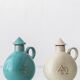 Bauhaus Ceramic Alpha Omega Cruet Pair by Theodor Bogler, 1948-1968