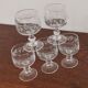 Set of 5 glasses aperitif on foot decoration grapes and vine shoot Luminarc