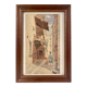 Old painting, Provencal landscape, watercolor early twentieth century