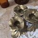 Brass flower candle holder