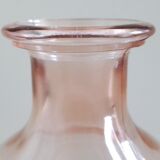 Pink molded glass decanter, Luminarc
