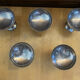 Set of 5 ice cream bowls guy degrenne stainless steel made in france vintage #e2