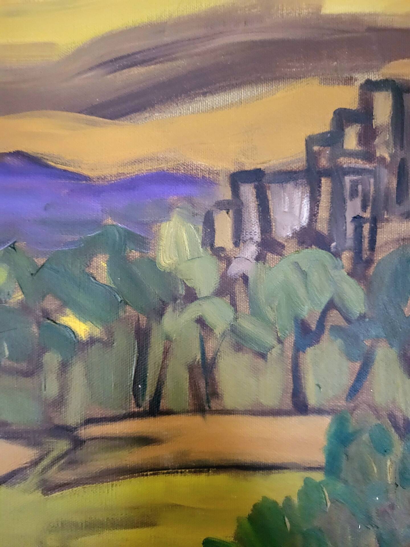Tableau Oil on canvas Expressionism Catherine Jones-Davies "Pigeon"