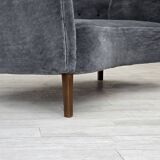 Canapé Années 1960, design danois par Slagelse Møbelværk, modèle 185, retapissé