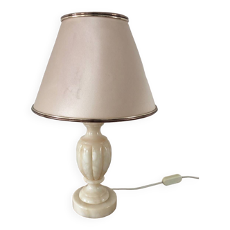 Vintage marble foot bedside lamp