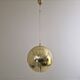 Adjustable Brass "Dome" Pendant Light by Vereinigte Werkstätten München 60s