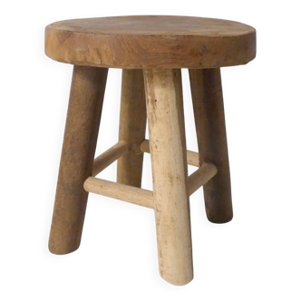 small teak stool