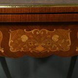 Mahogany Games Table, Louis XV/Louis XVI Transition Style – Late 19th Century