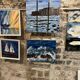 Triptych A Small Corner of Saint-Tropez 70 X 90 Painting of the Ponche Beach