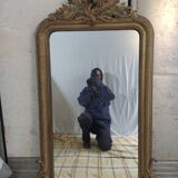 Large mirror old golden molding 153 by 83 cm