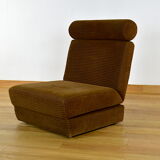 Vintage convertible armchair in bed 1970