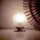 Lampe globe art deco