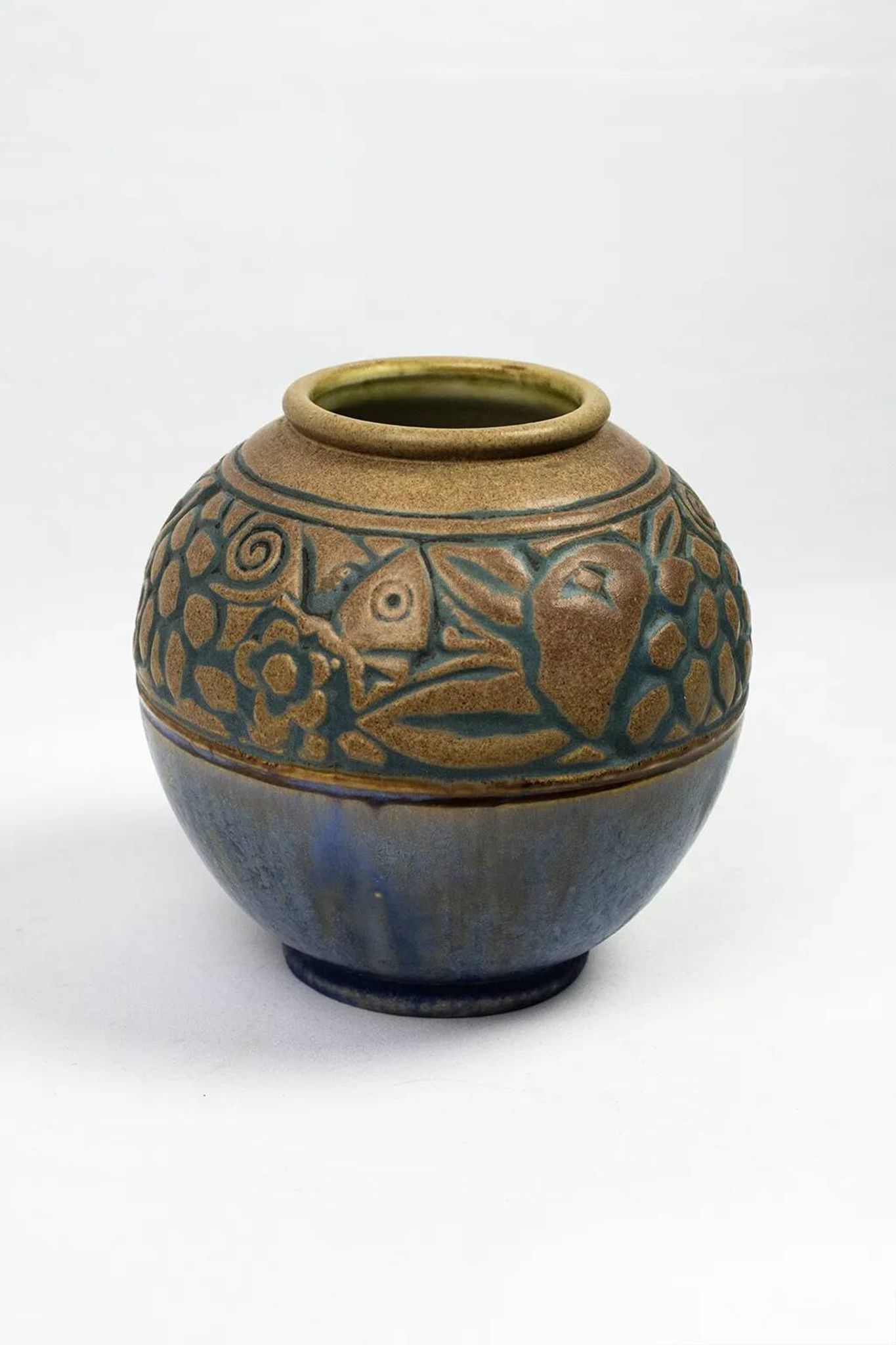 Vase boule art déco — Mougin & Gaston Ventrillon (Nancy)