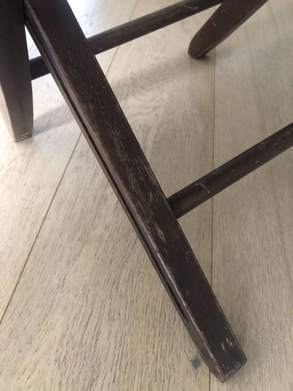 Chaise pliante cannée