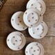 Lot de 6 assiettes à dessert vintage Moulin des Loups