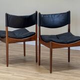 Extendable dining room table and chairs (by Kristian Solmer Vedel)