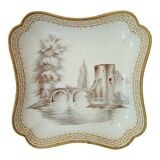 very nice bannette in soft paste (Paris 18th) décor in grisaille