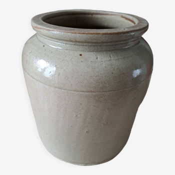 Varnished stoneware pot