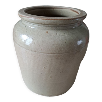 Varnished stoneware pot