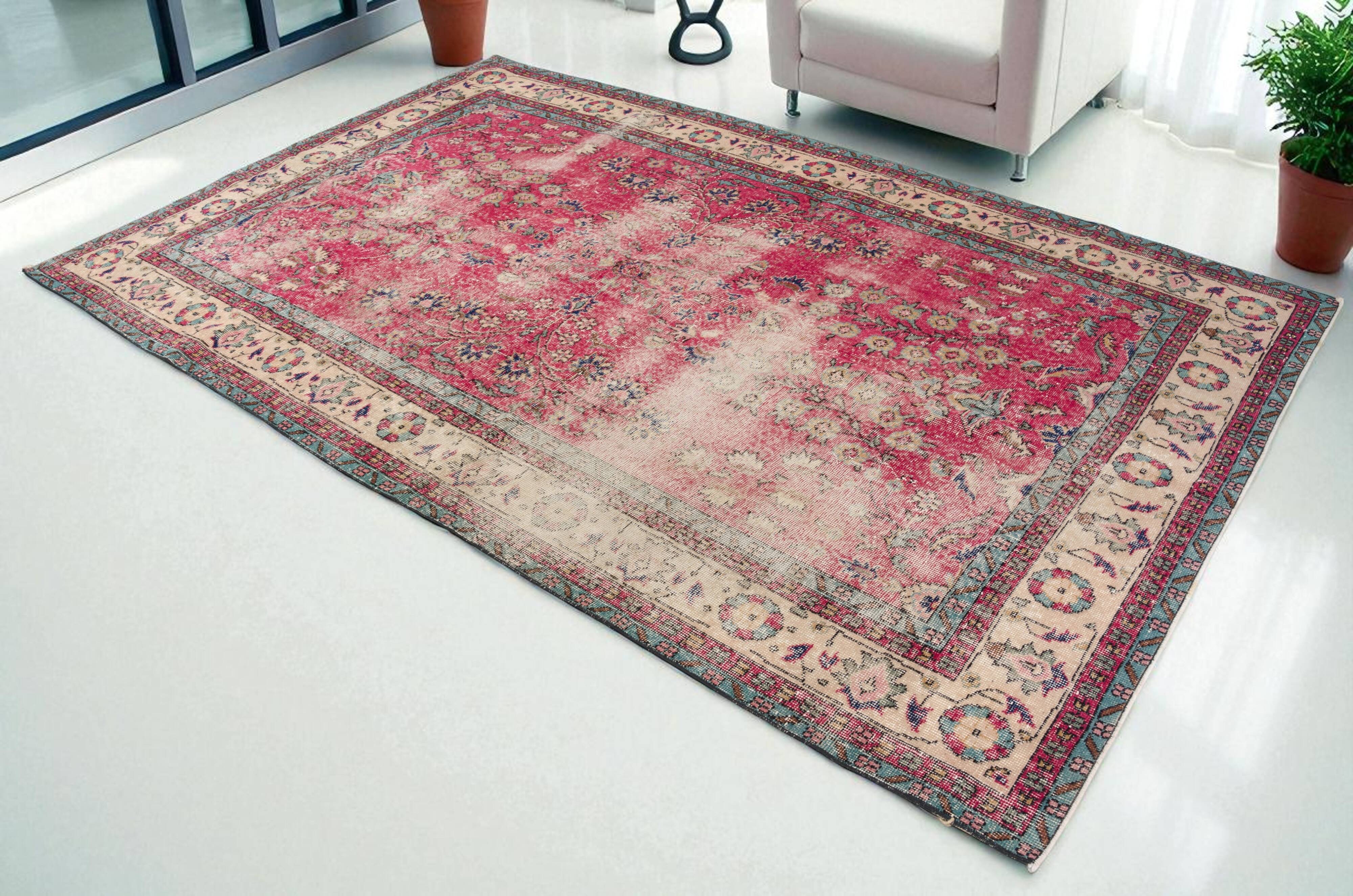 Turkish Floor Vintage Rug  sku-2017