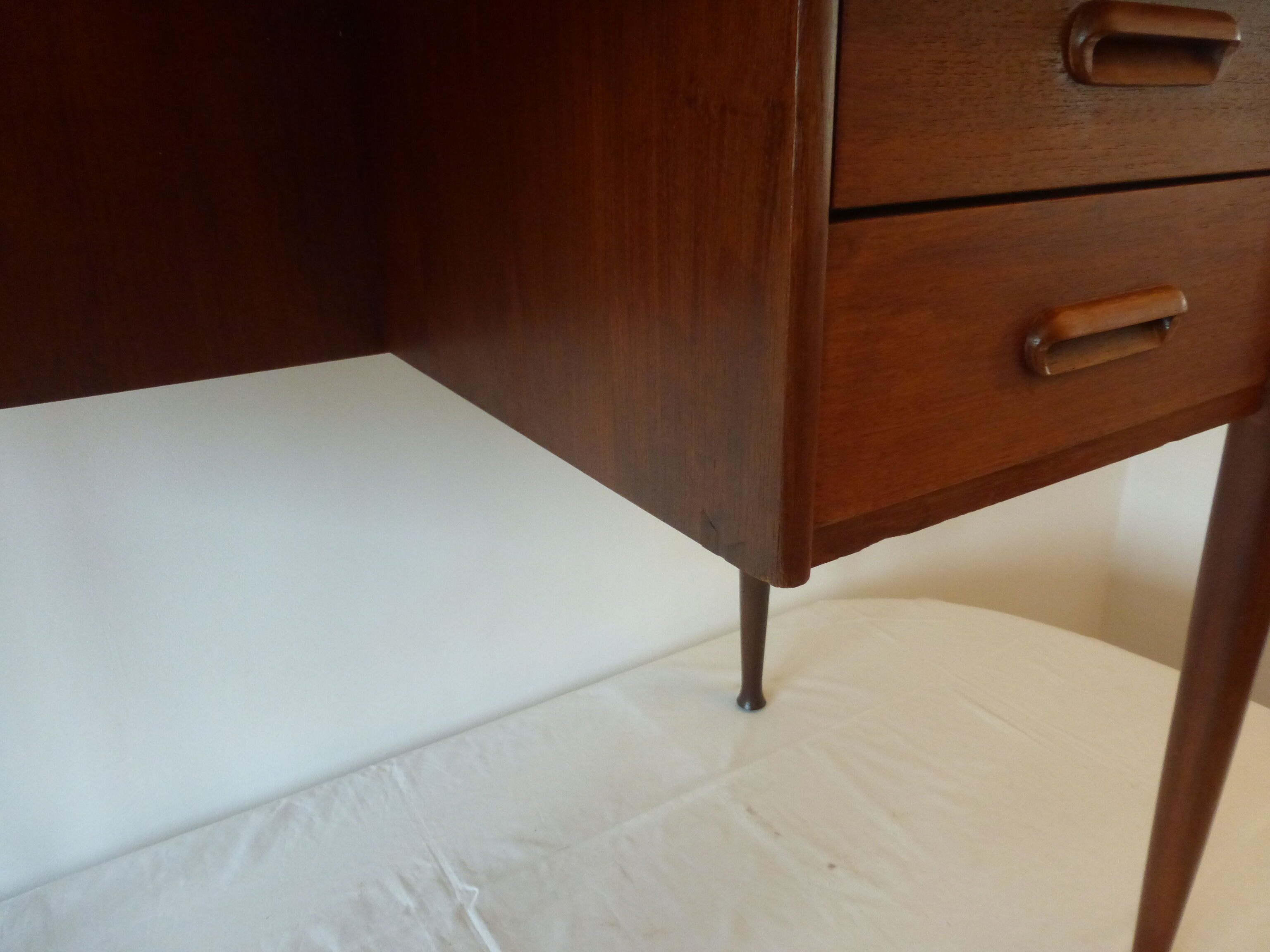 Scandinavian desk massive teak