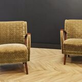 Two mid century armchairs