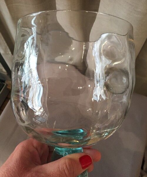Cup on crystal stand and portious glass