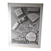 Pernot biscuit paper advertisement revised from the 1930s