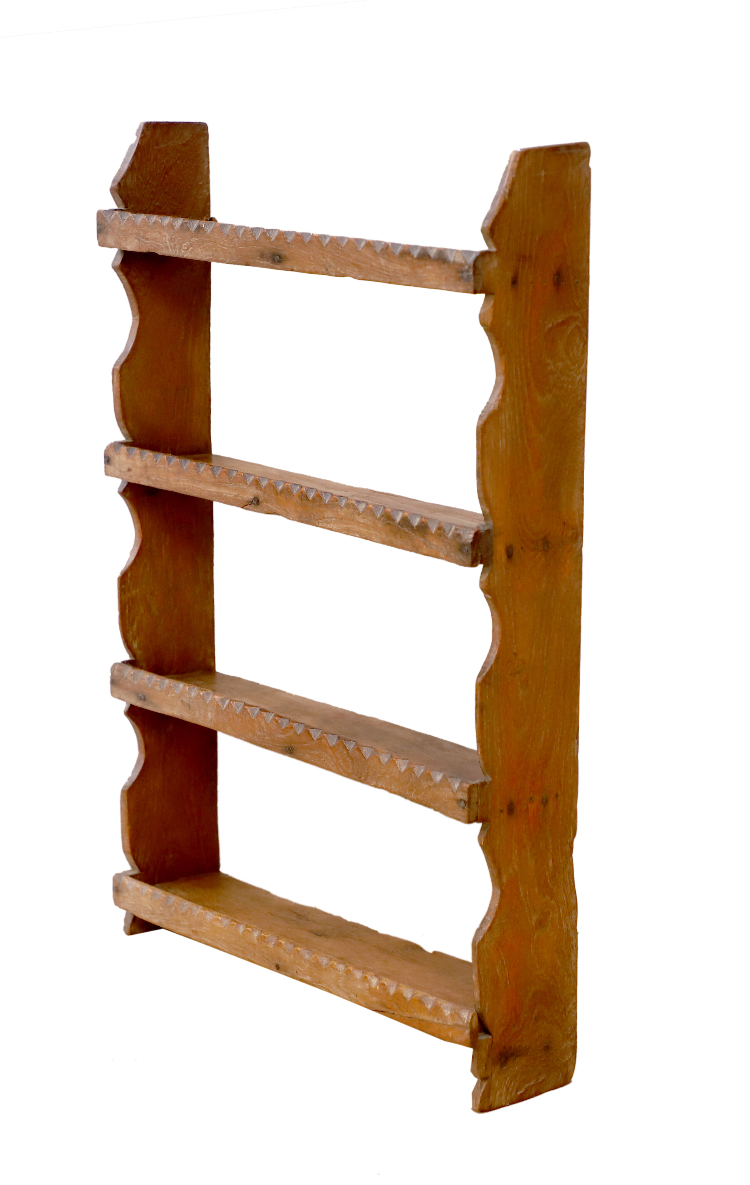 Burmese teak wall shelf