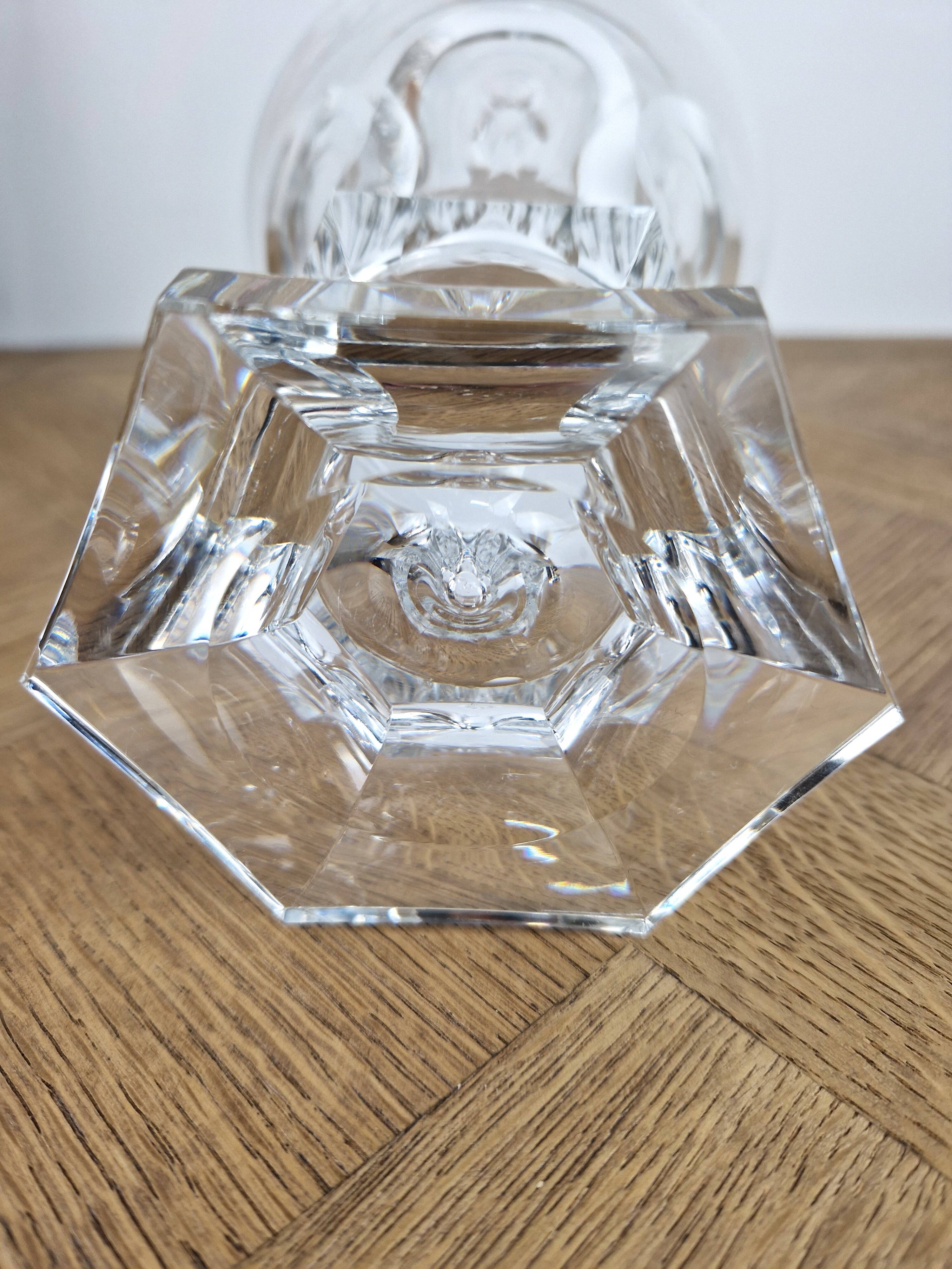 Crystal decanter carafe Model Ambassador - vintage bottle