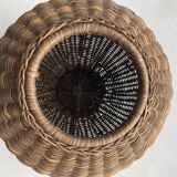 Wicker lampshade