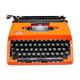 Revised orange brother 210 typewriter with new ribbon