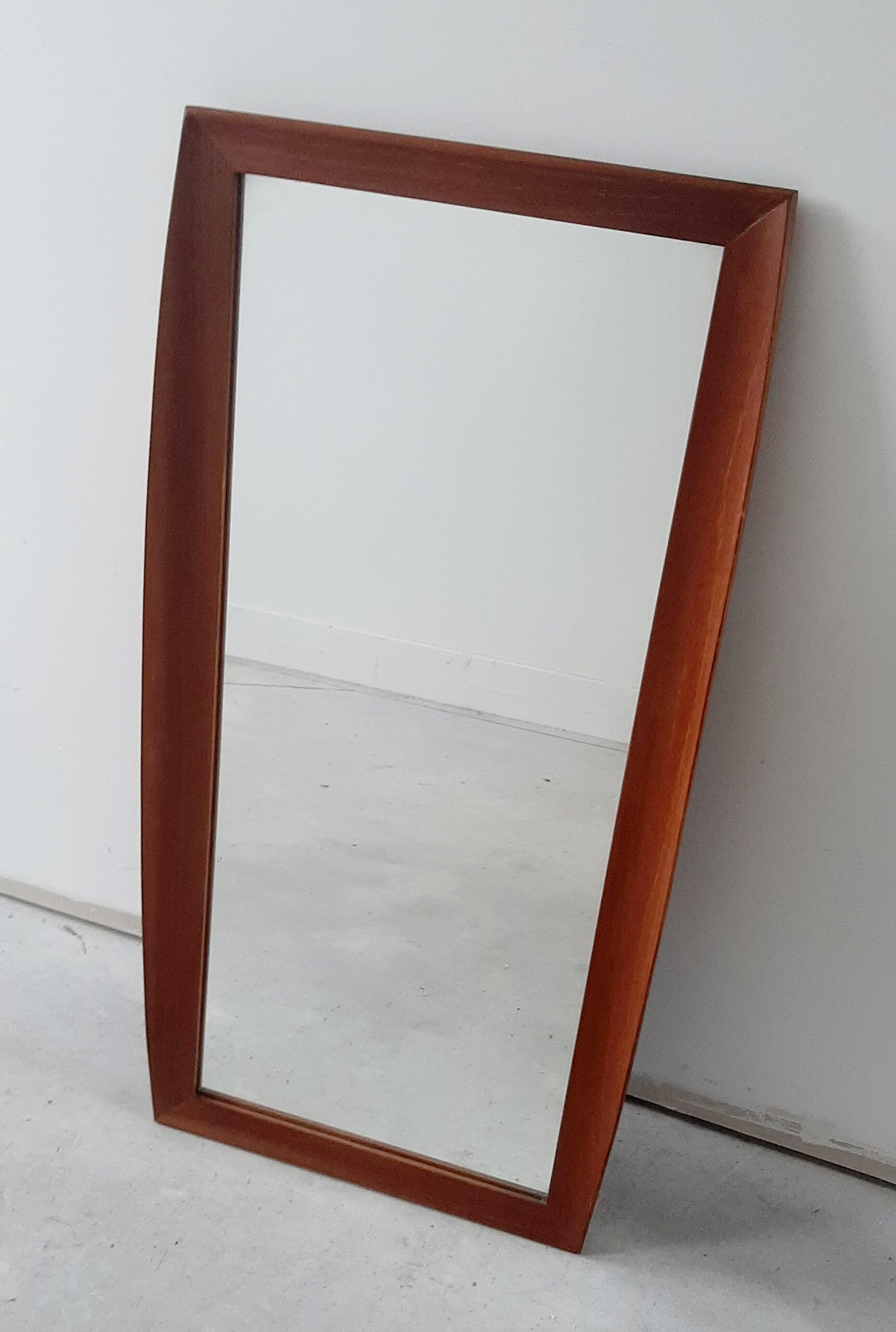 Large Scandinavian teak mirror