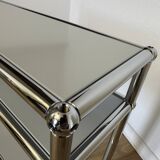 USM Haller side table in light grey