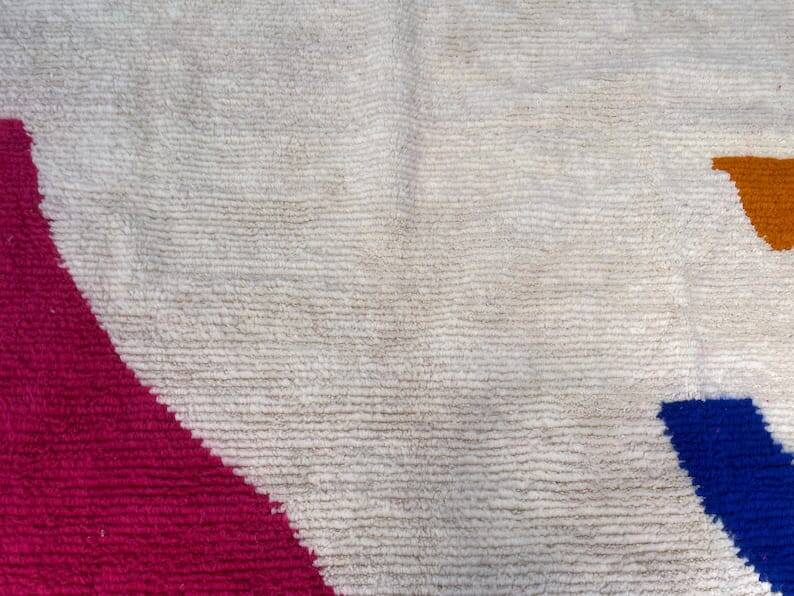 Colorful wool rug size 200 x 300 cm