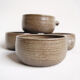 Set of 4 bowls and 4 plates by Thèrèse Bataille for the Dour workshop 1970s