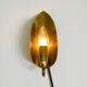 Beautiful original Mid Century Modern cone wall lamp made of brass