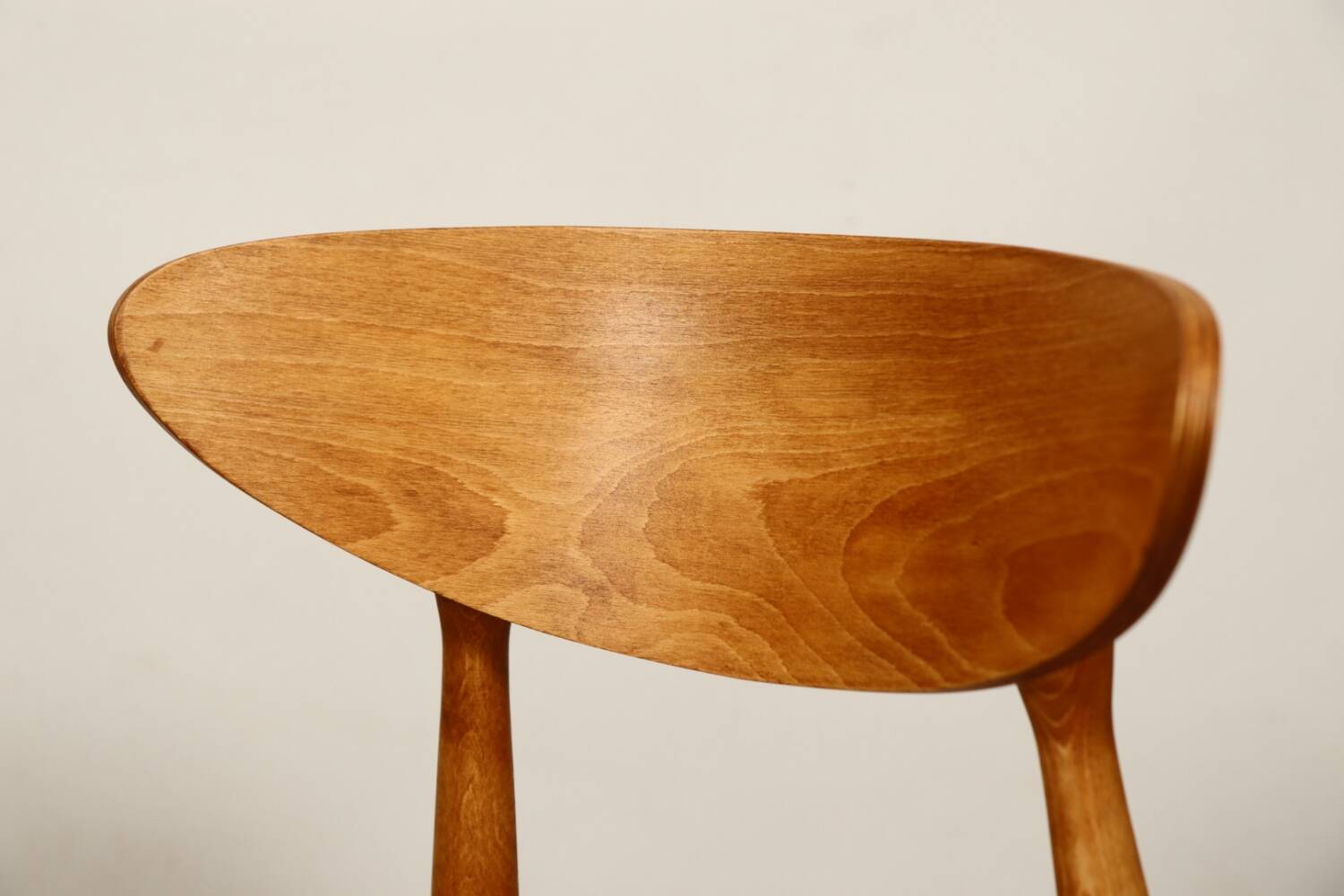 Modern chair Scandinavian design light wood natural Lin fabric mid century modern design
