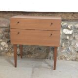 Scandinavian-style bedside table, 1960s