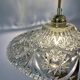 Vintage moulded glass pendant light - tableware collection -