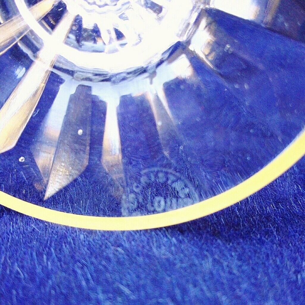 Crystal glass Saint Louis model Massenet gold N°2