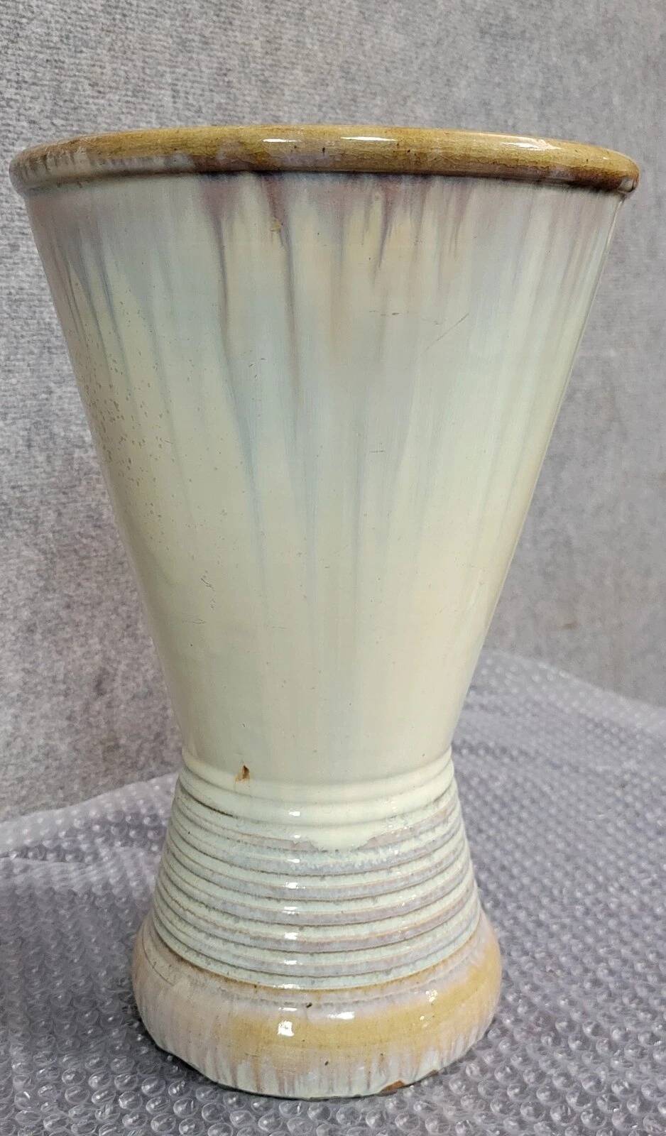 Puisaye ceramics: Georges Robin / brutalist diablo vase 1950
