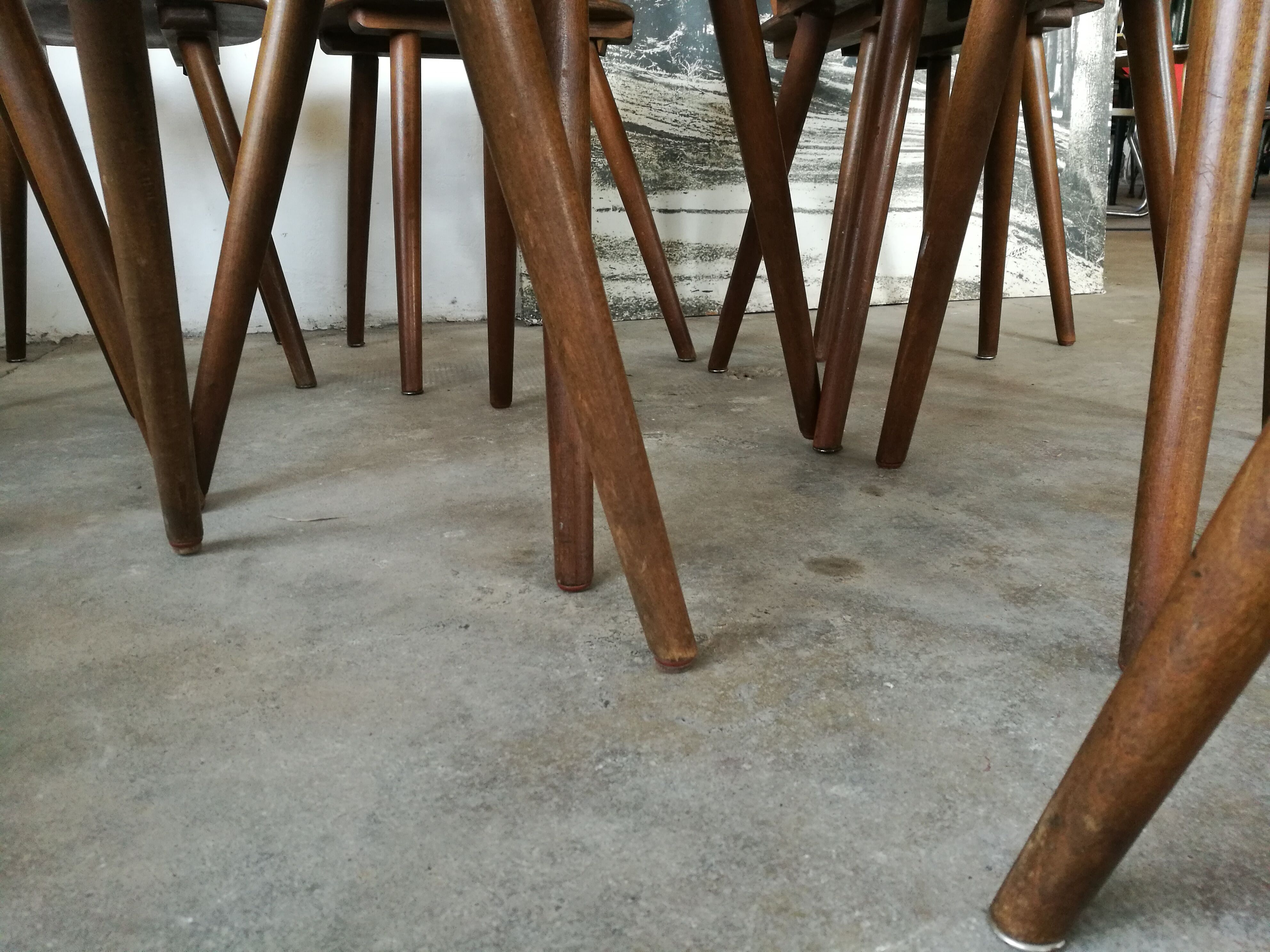 Set of 12 bistro chairs