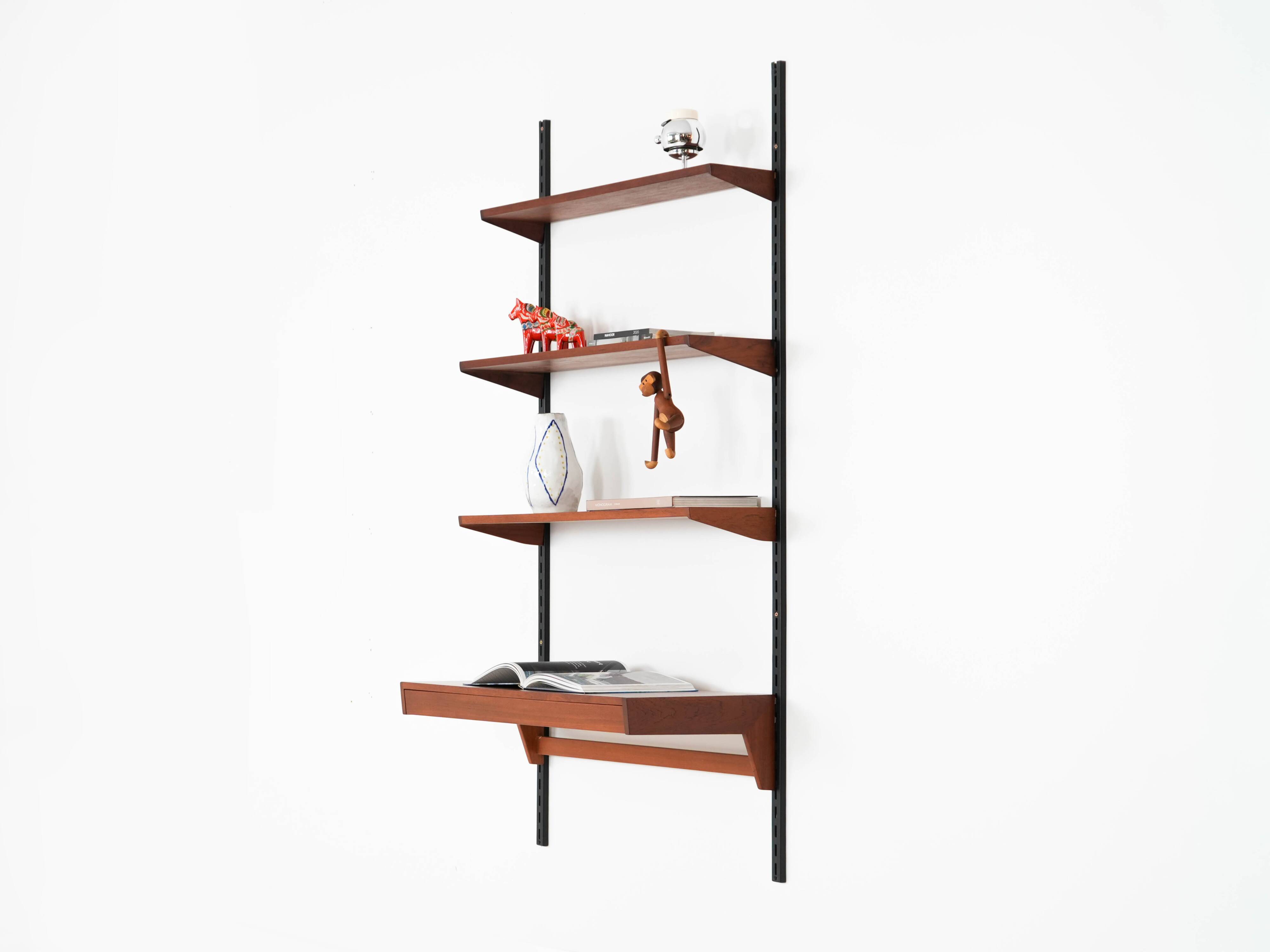 Teak modular shelving unit, Danish design, 1960s, designer: Kai Kristiansen