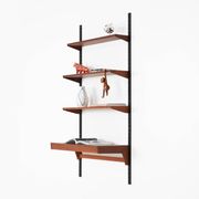 Étagère modulaire en teck, design danois, années 1960, designer : Kai Kristiansen
