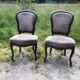 Pair of rosewood medallion chairs