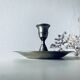 Old silver candle holder